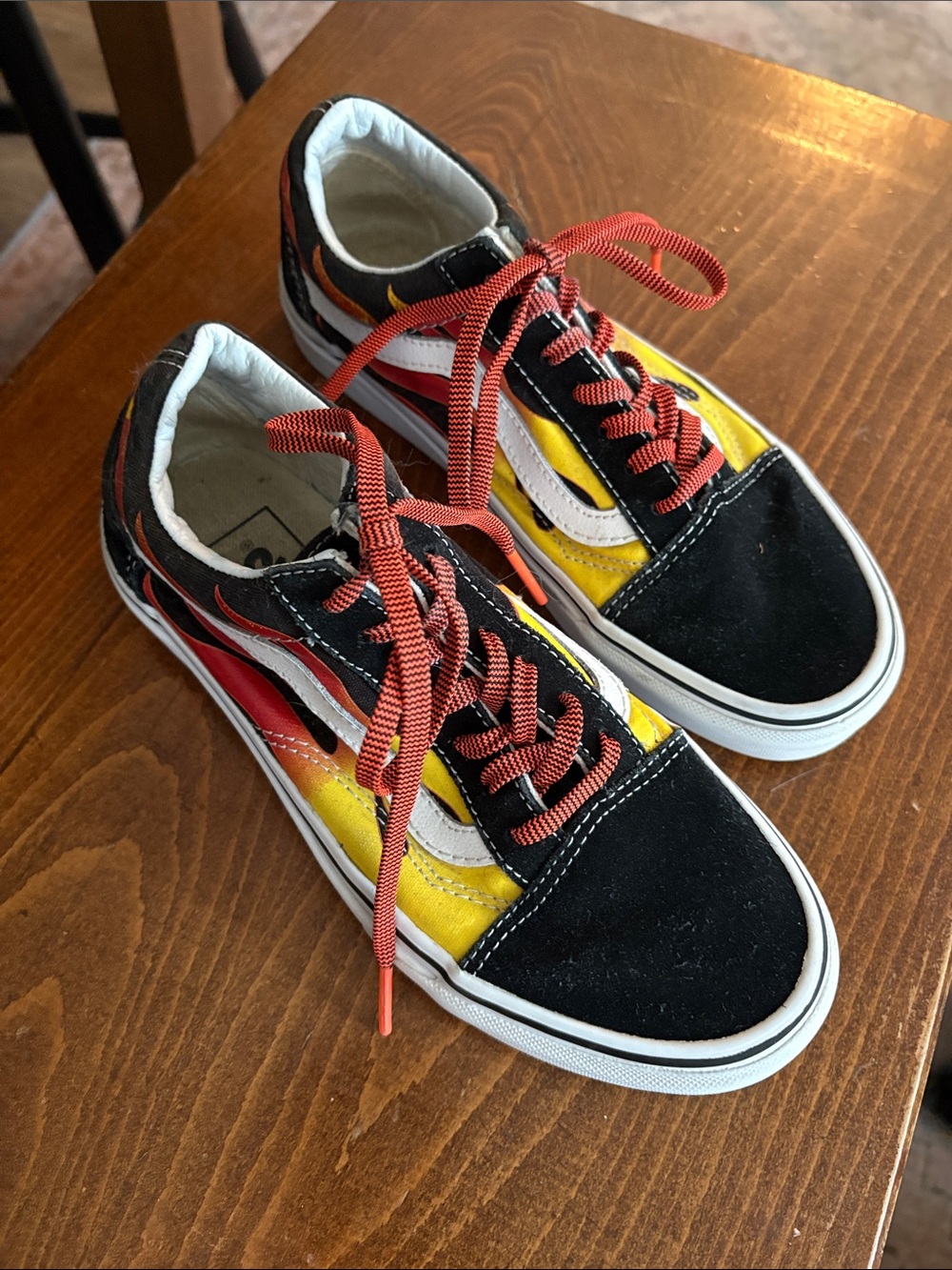 Vans with Flame